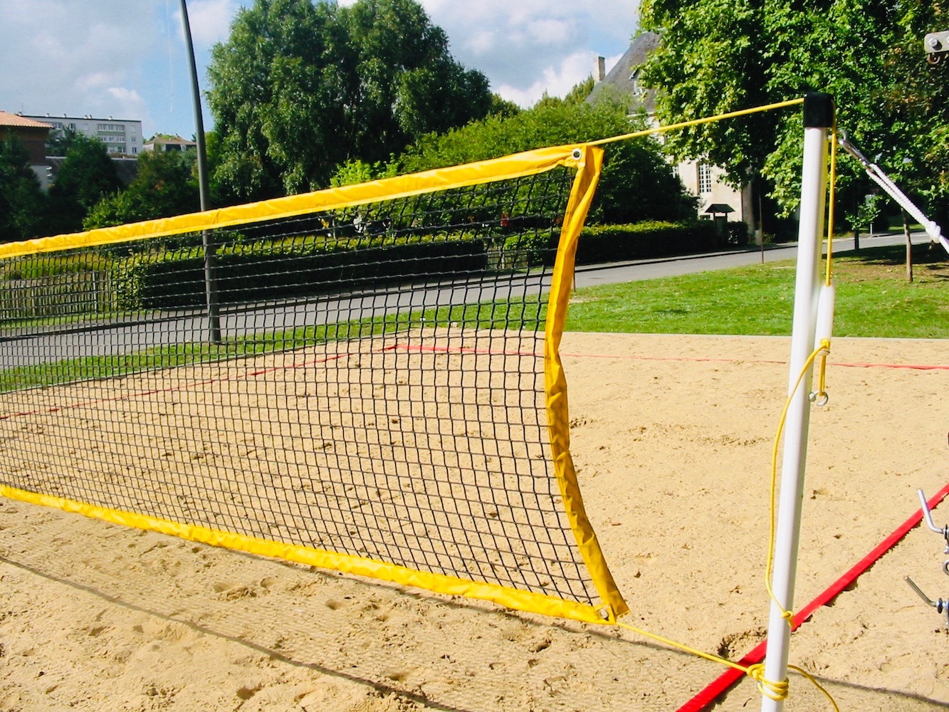 Poteaux/filet beach tennis | Iteuil Sports: Fabrication matériel